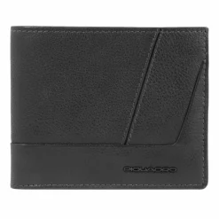 Piquadro Herrengeldbörsen Querformat<Carl Geldbörse RFID Schutz Leder 11 cm black