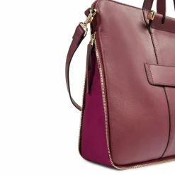 New Piquadro Circle Aktentasche Leder 43 cm Laptopfach burgundy