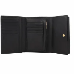 Piquadro Damengeldbörsen Querformat<Circle Geldbörse RFID Schutz Leder 14 cm black