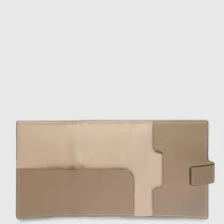 Discount Piquadro Circle Kreditkartenetui RFID Schutz Leder 6.5 cm taupe