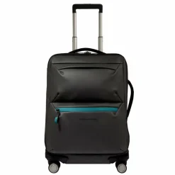 Piquadro Weichgepäck Kabinengepäck|4-Rollen Kabinentrolleys<Corner 4 Rollen Kabinentrolley 55 cm black