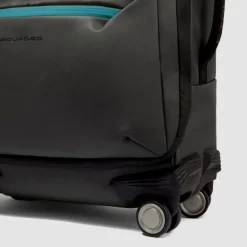 Piquadro Weichgepäck Kabinengepäck|4-Rollen Kabinentrolleys<Corner 4 Rollen Kabinentrolley 55 cm black