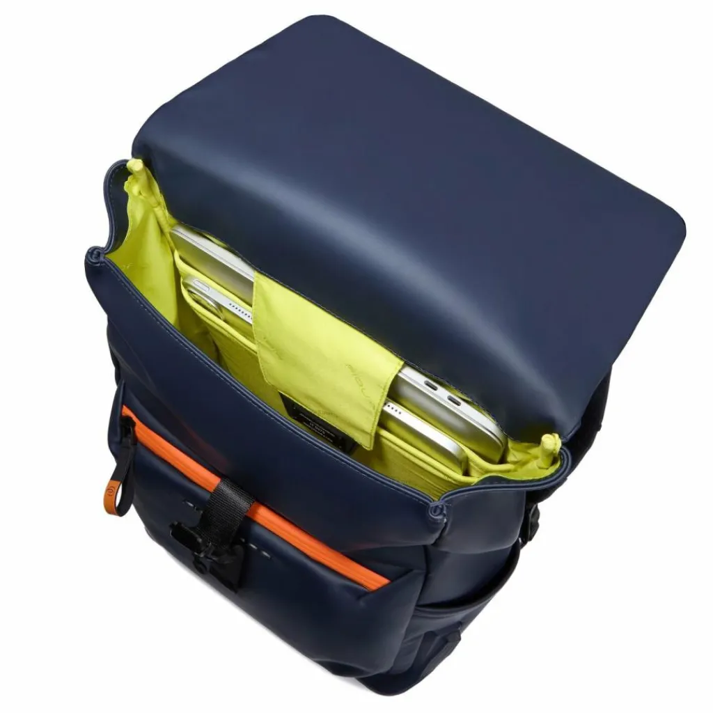 Online Piquadro Corner Business-Rucksack 42 cm Laptopfach blue