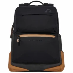 Outlet Piquadro Corner Rucksack 44 cm Laptopfach black grey