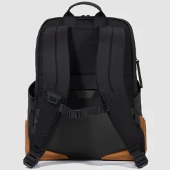 Outlet Piquadro Corner Rucksack 44 cm Laptopfach black grey