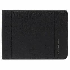 Piquadro Herrengeldbörsen Querformat<Cronus Geldbörse RFID Schutz Leder 12.5 cm black