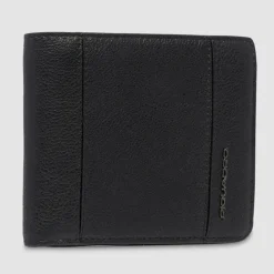 Piquadro Herrengeldbörsen Querformat<Cronus Geldbörse Leder 11 cm black