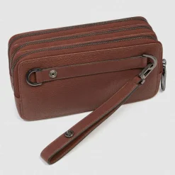 Piquadro Kulturbeutel<Cronus Kulturbeutel Leder 19.5 cm brown