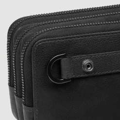 Piquadro Cronus Kulturbeutel Leder 19.5 cm