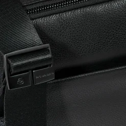 New Piquadro Cronus Umhängetasche Leder 28 cm black