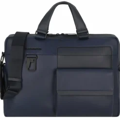 New Piquadro Finn Aktentasche Leder 38 cm night blue