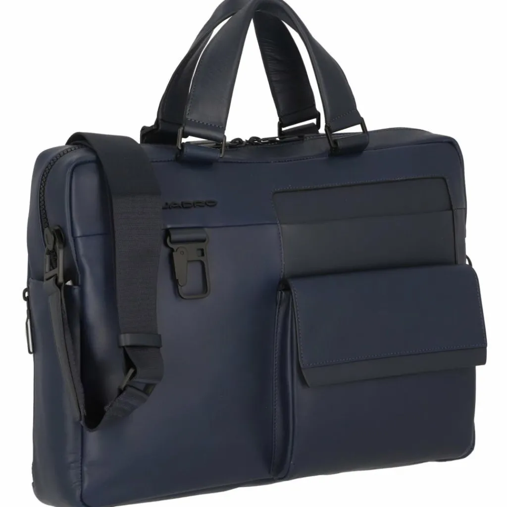 New Piquadro Finn Aktentasche Leder 38 cm night blue