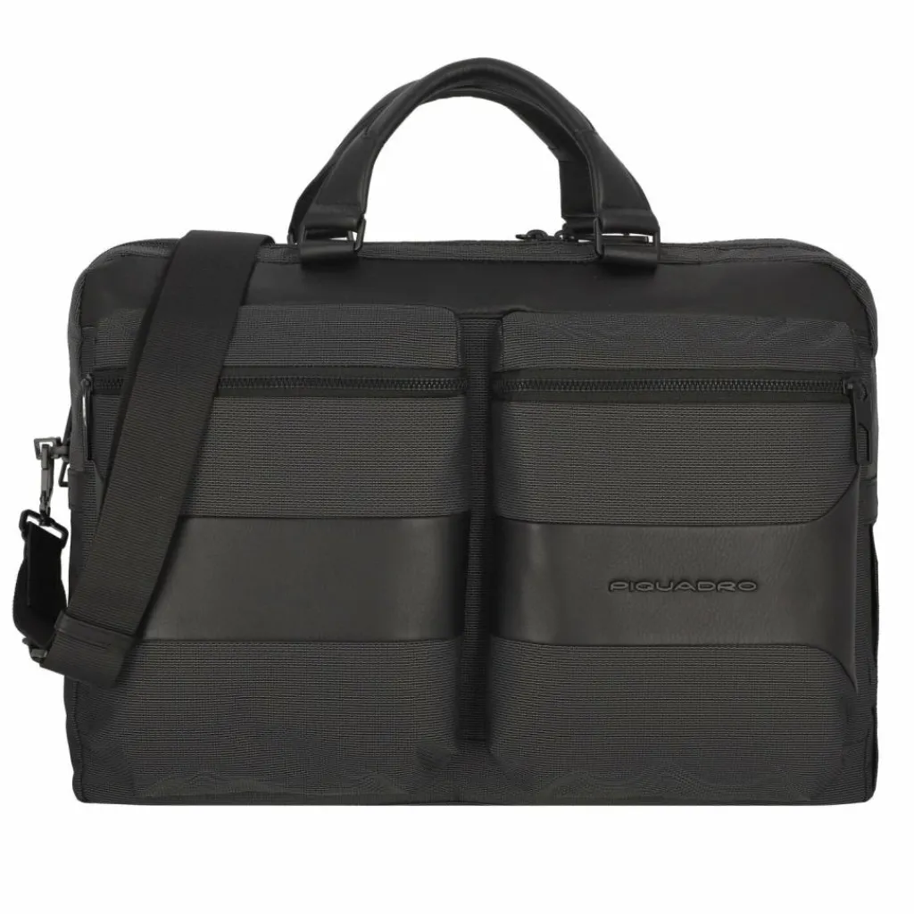 Outlet Piquadro Gio Aktentasche 41.5 cm Laptopfach black