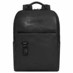 New Piquadro Harper Business-Rucksack Leder 42 cm Laptopfach nero
