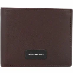 Clearance Piquadro Harper Geldbörse RFID Leder 11 cm dark brown
