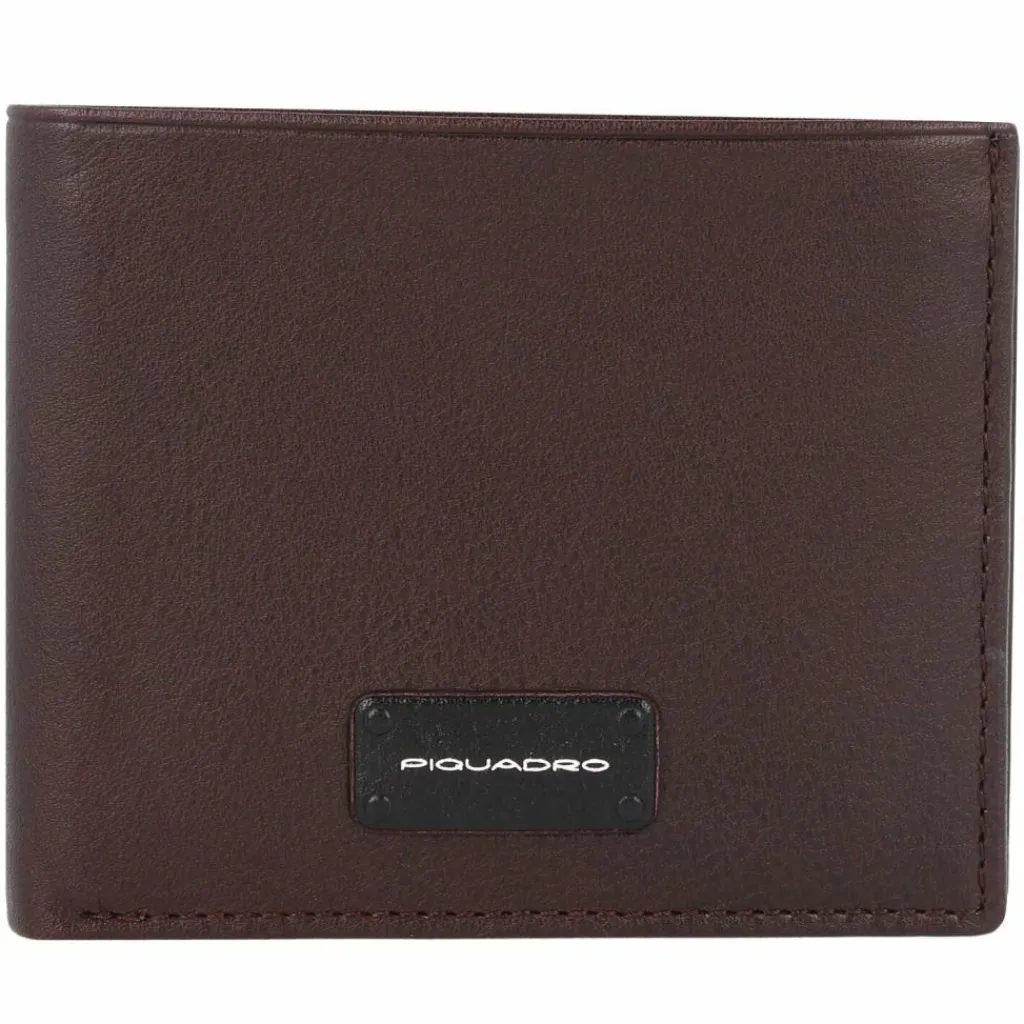 Clearance Piquadro Harper Geldbörse RFID Leder 11 cm dark brown