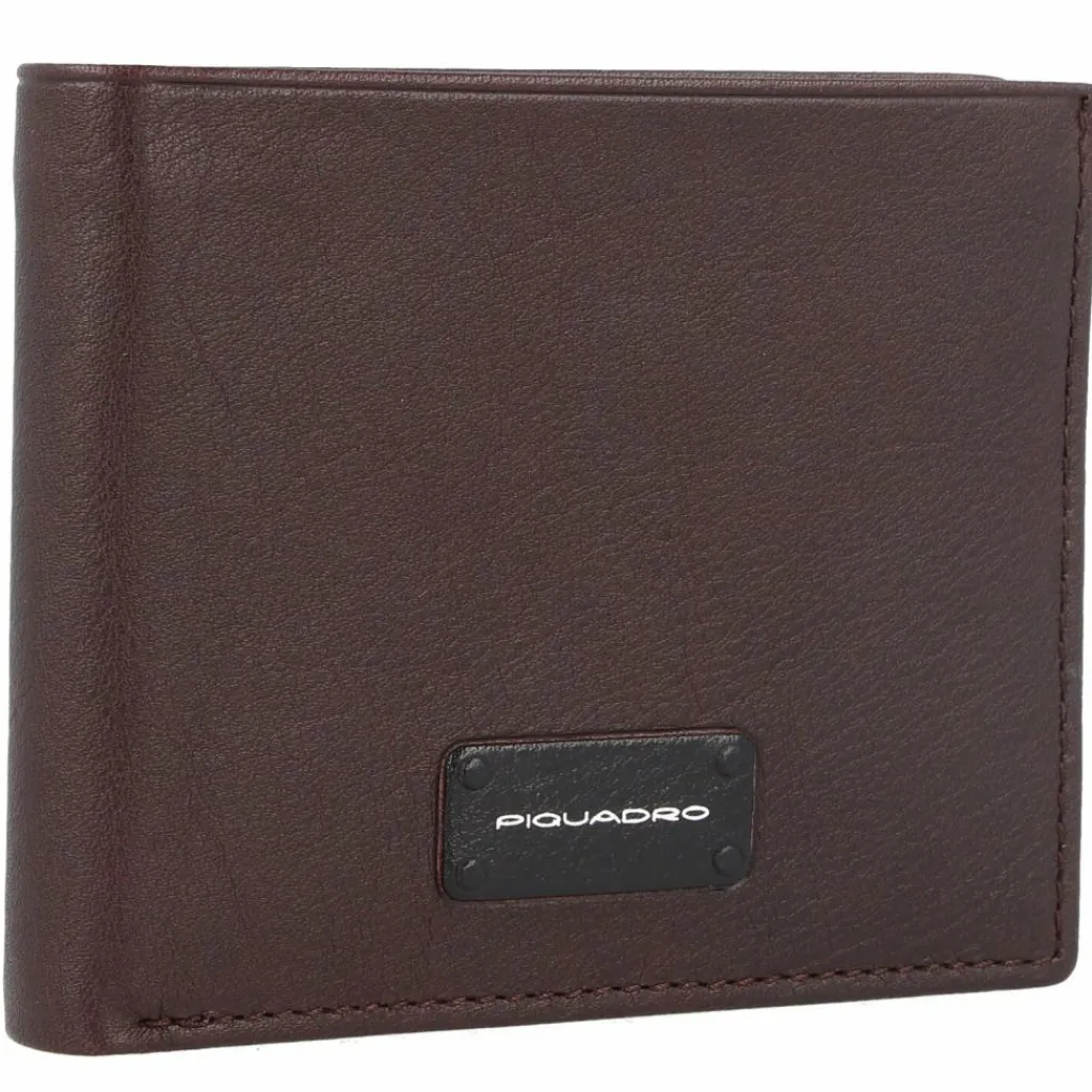 Clearance Piquadro Harper Geldbörse RFID Leder 11 cm dark brown
