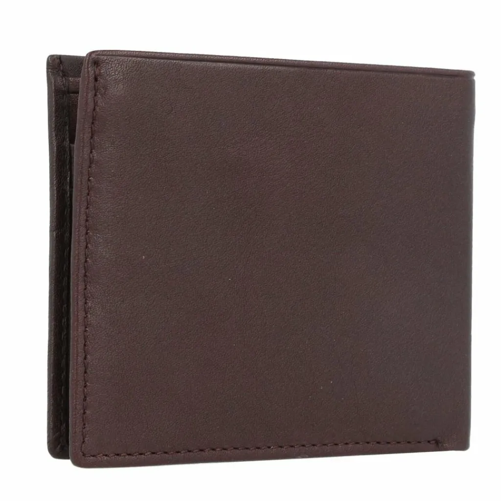 Clearance Piquadro Harper Geldbörse RFID Leder 11 cm dark brown