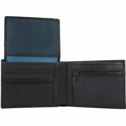 Piquadro Herrengeldbörsen Querformat<Harper Geldbörse RFID Leder 14 cm black