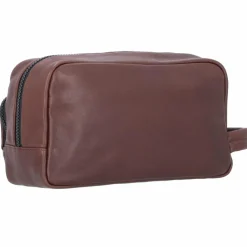 Outlet Piquadro Harper Kulturbeutel Leder 23 cm dark brown