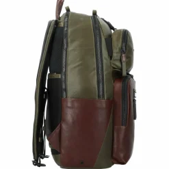 Piquadro Lederrucksäcke|Business-Rucksäcke<Harper Rucksack Leder 48 cm Laptopfach green-dark brown