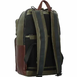 Piquadro Lederrucksäcke|Business-Rucksäcke<Harper Rucksack Leder 48 cm Laptopfach green-dark brown