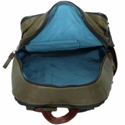 Piquadro Lederrucksäcke|Business-Rucksäcke<Harper Rucksack Leder 48 cm Laptopfach green-dark brown