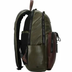 Piquadro Lederrucksäcke|Business-Rucksäcke<Harper Rucksack RFID Leder 40 cm Laptopfach green-dark brown