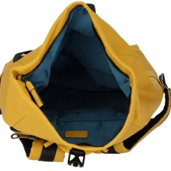 New Piquadro Harper Rucksack Leder 48 cm Laptopfach yellow
