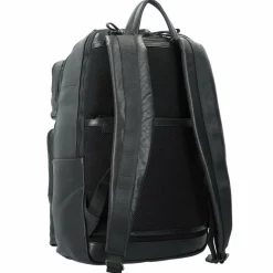 Hot Piquadro Harper Rucksack Leder 48 cm Laptopfach black
