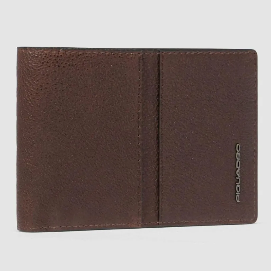 Clearance Piquadro Hedley Geldbörse RFID Schutz Leder 12.5 cm dark brown
