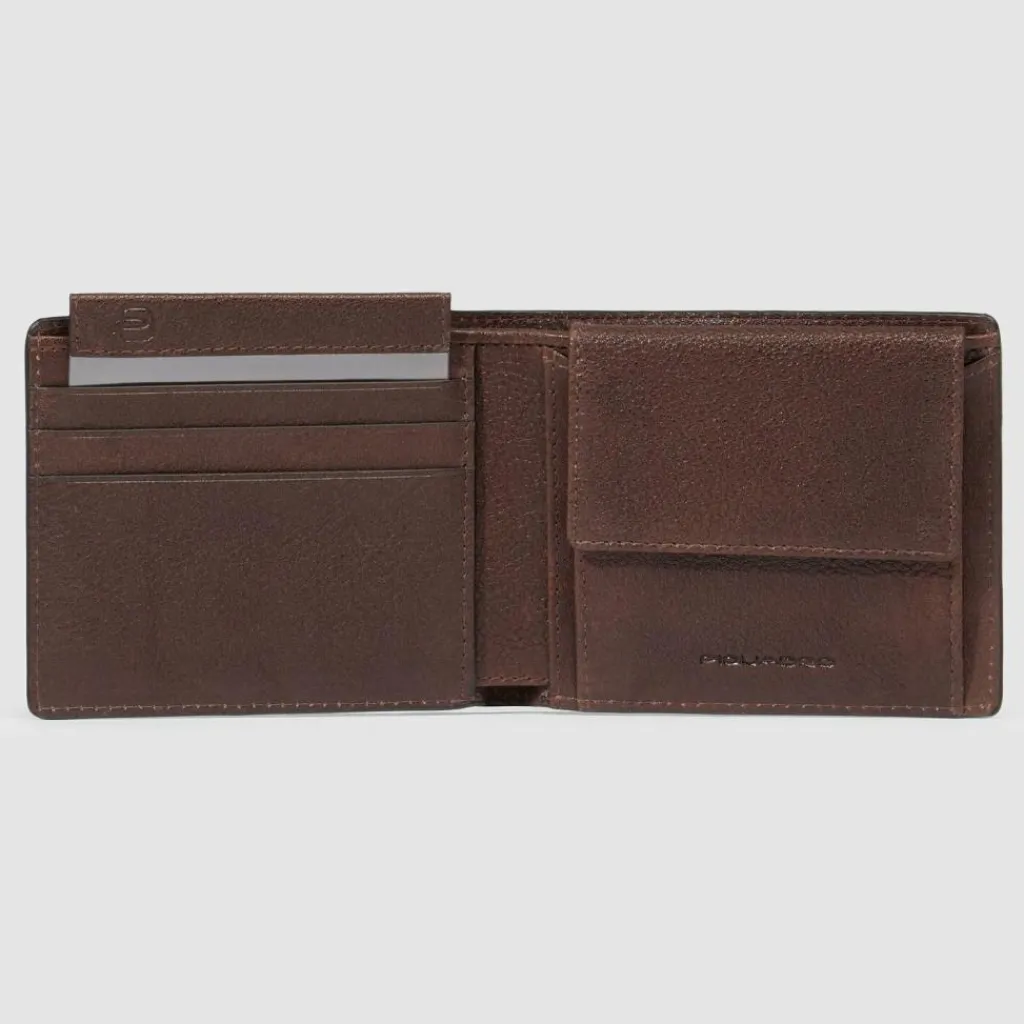 Herren Piquadro Hedley Geldbörse RFID Schutz Leder 11 cm