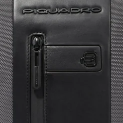 Piquadro iPad mini pocket crossbody bag in recycled fabric