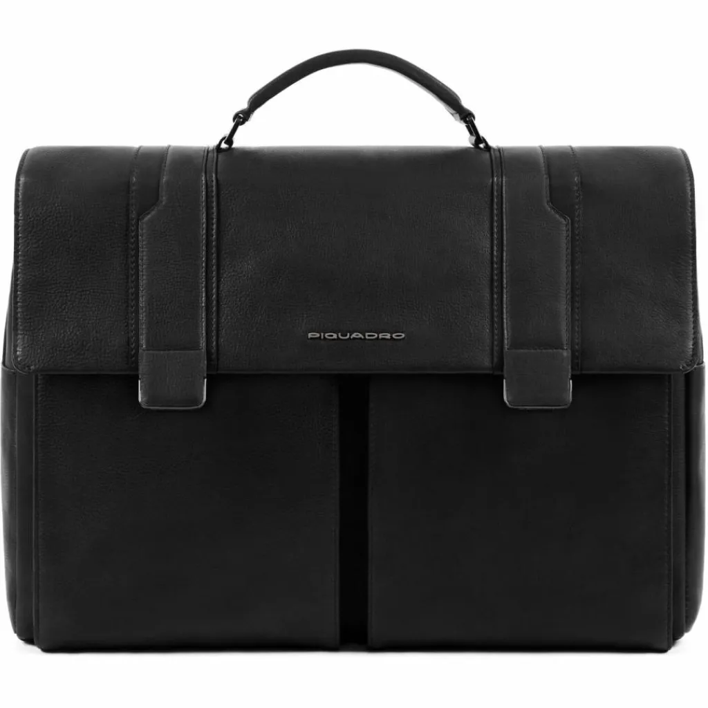 Piquadro Laptoptaschen|Aktentaschen<Kobe Aktentasche Leder 42 cm Laptopfach black