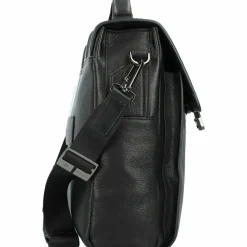 Piquadro Laptoptaschen|Aktentaschen<Kobe Aktentasche Leder 42 cm Laptopfach black