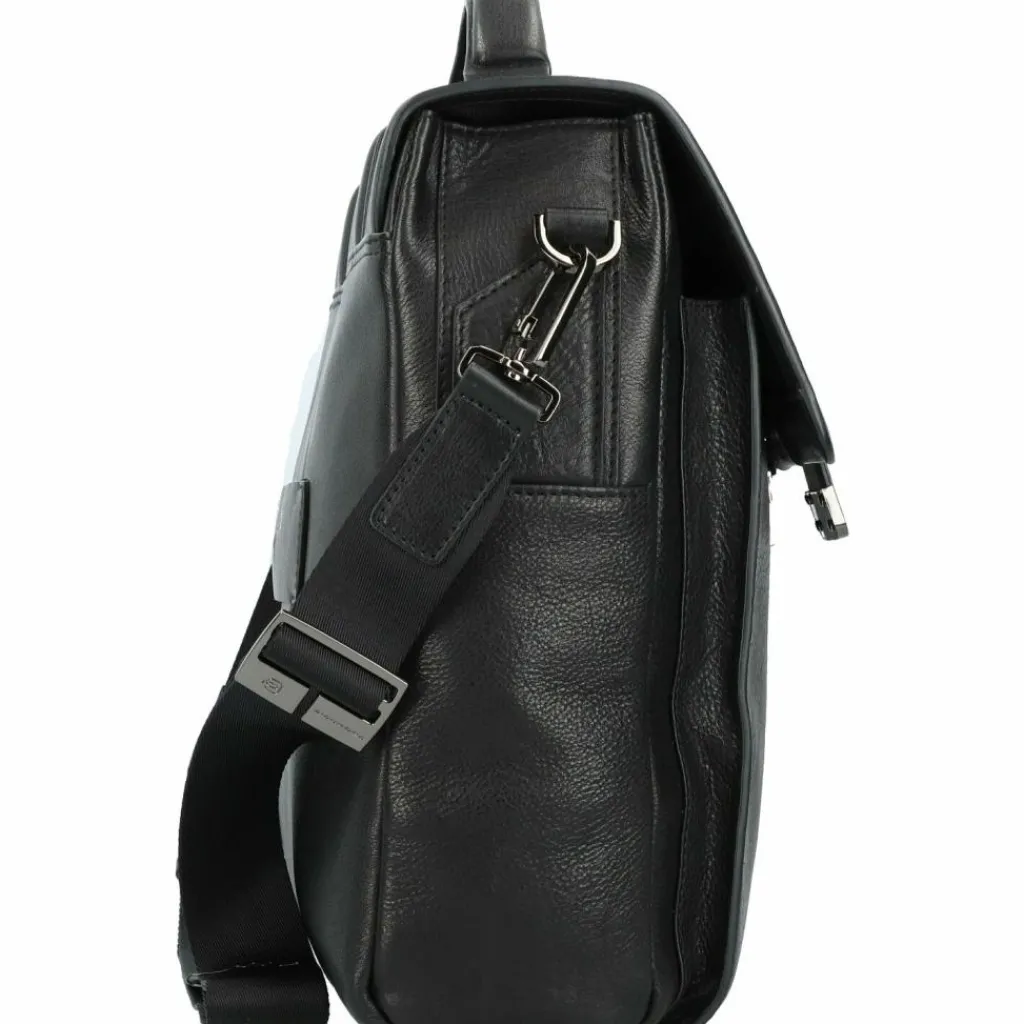 Piquadro Laptoptaschen|Aktentaschen<Kobe Aktentasche Leder 42 cm Laptopfach black