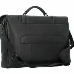 Piquadro Laptoptaschen|Aktentaschen<Kobe Aktentasche Leder 42 cm Laptopfach black