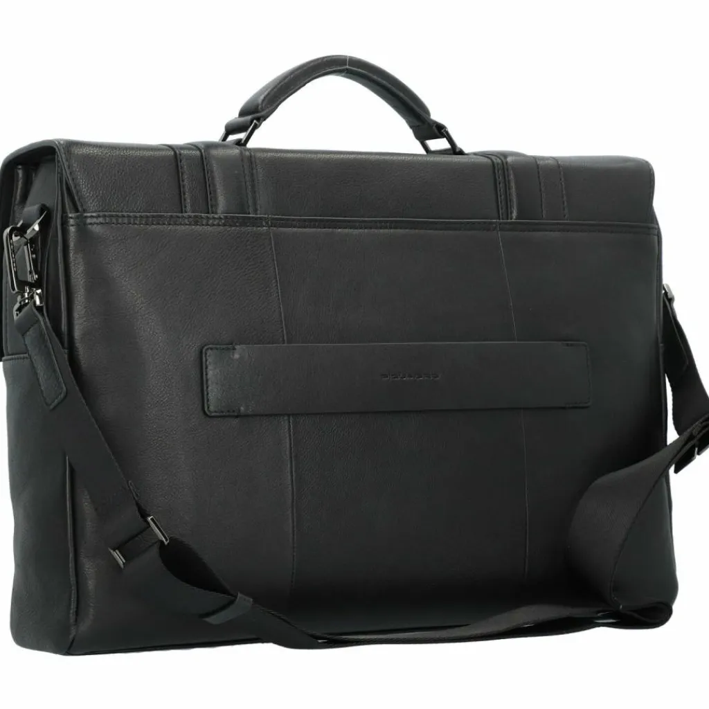 Piquadro Laptoptaschen|Aktentaschen<Kobe Aktentasche Leder 42 cm Laptopfach black