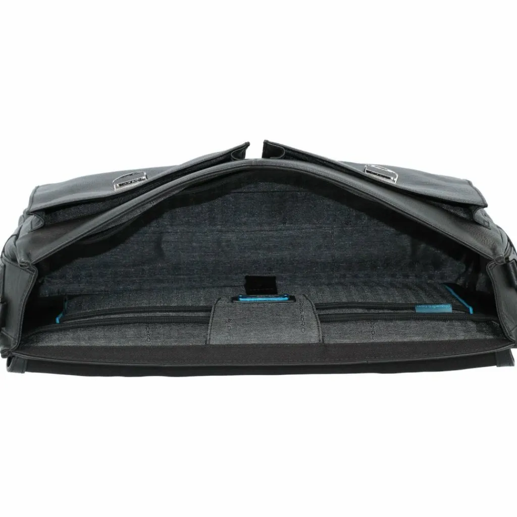 Piquadro Laptoptaschen|Aktentaschen<Kobe Aktentasche Leder 42 cm Laptopfach black