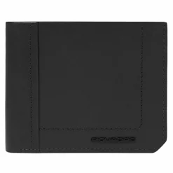 Outlet Piquadro Liko Geldbörse RFID Schutz Leder 11 cm black