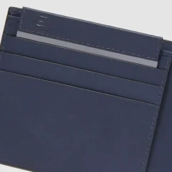 Piquadro Herrengeldbörsen Querformat<Liko Geldbörse RFID Schutz Leder 11 cm blue