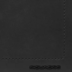 Piquadro Herrengeldbörsen Querformat<Liko Geldbörse RFID Schutz Leder 13 cm black