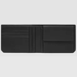 Piquadro Herrengeldbörsen Querformat<Liko Geldbörse RFID Schutz Leder 13 cm black