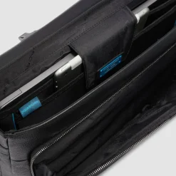 Piquadro Laptoptaschen|Aktentaschen<Modus Aktentasche Leder 40 cm Laptopfach black