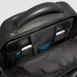 Piquadro Lederrucksäcke|Daypacks<Modus Daypack Leder 42 cm Laptopfach black