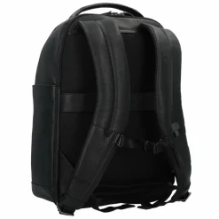 Outlet Piquadro Paavo Business-Rucksack Leder 42 cm Laptopfach black