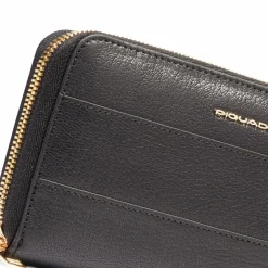 Piquadro Damengeldbörsen Querformat<Patricia Geldbörse RFID Schutz Leder 19 cm black