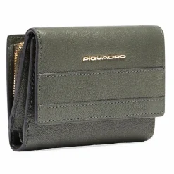 Discount Piquadro Patricia Geldbörse RFID Schutz Leder 9 cm green