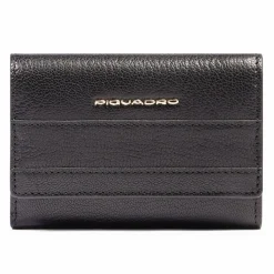 Piquadro Damengeldbörsen Querformat<Patricia Geldbörse RFID Schutz Leder 9 cm black