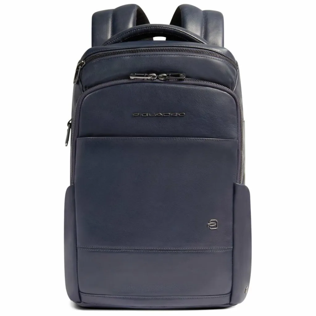 Online Piquadro Philip Daypack Leder 40 cm Laptopfach blue